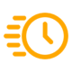 icon c'un chronomètre qui se déplace rapidement