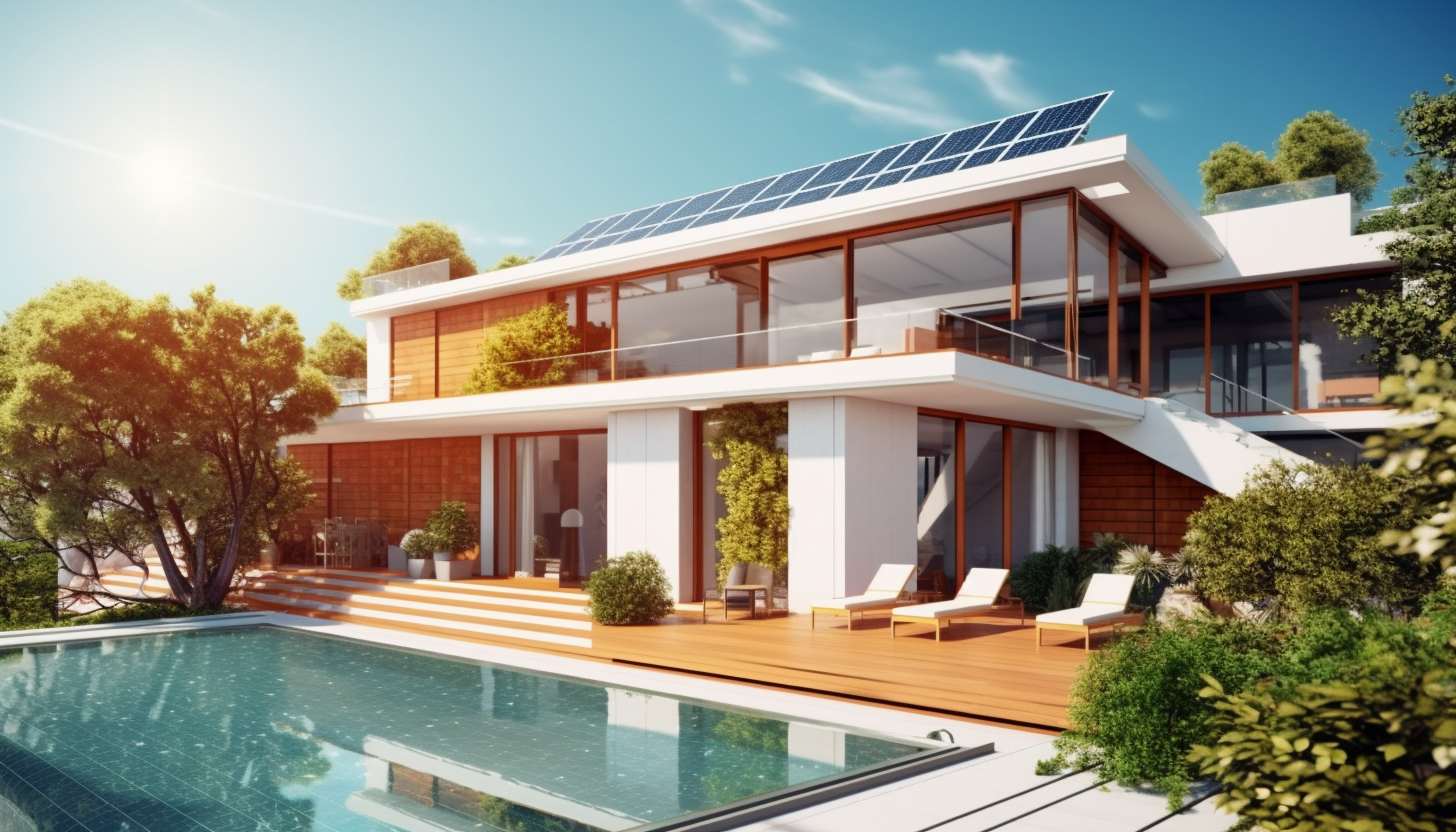 Maison high tech autnome en énergie grâce à l'énergie solaire